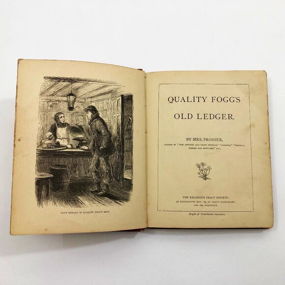 Vintage Quality Fogg's Old Ledger Hardback 1869 Original 162 pages - Picture 9 of 15